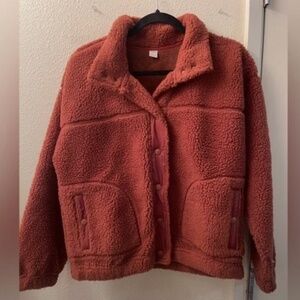 Old Navy Rust Teddy Jacket